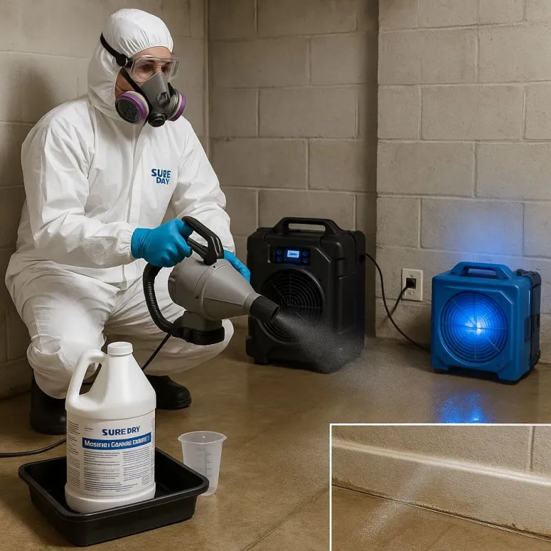 Sanitization and Odor Removal process in Rutland, MA